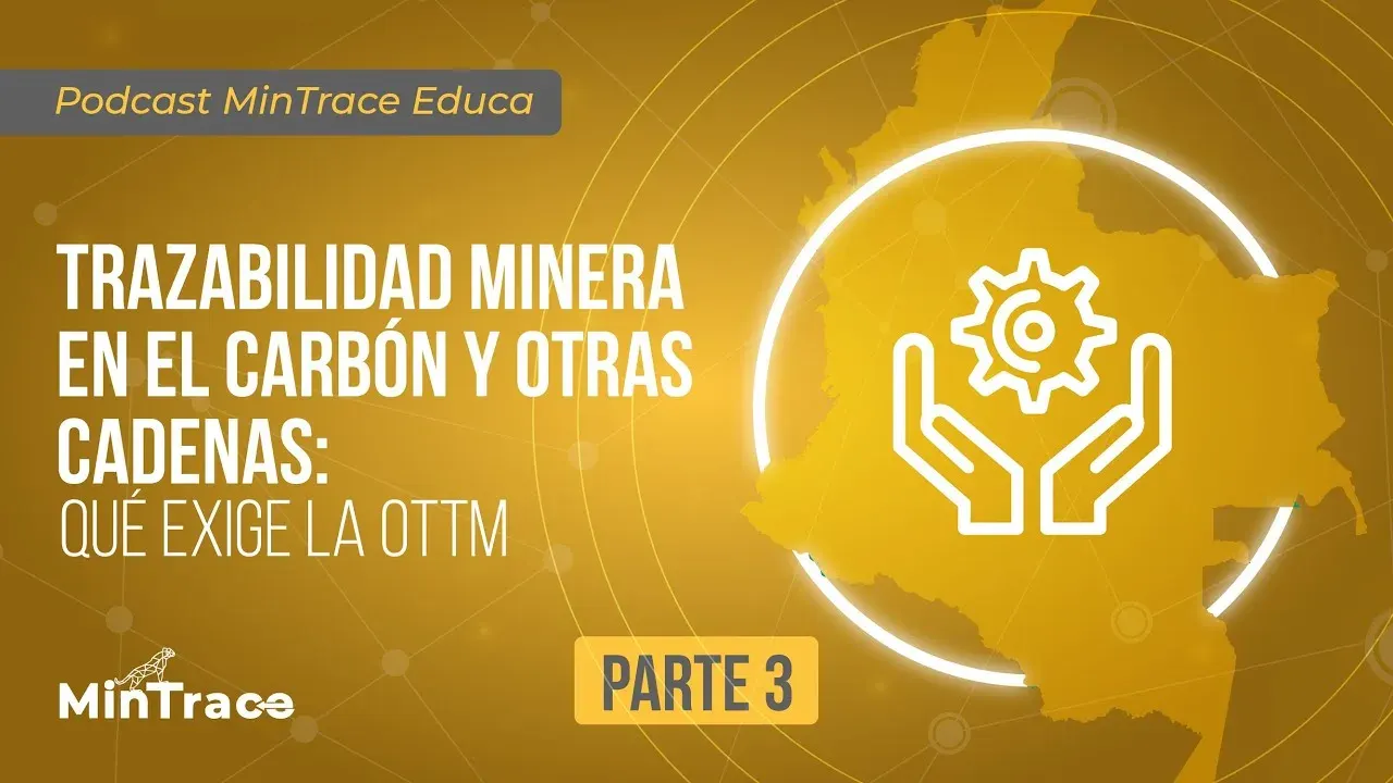 Miniatura del video de MinTrace en YouTube: Podcast MinTrace Educa Parte 3: trazabilidad minera en el carbón y otras cadenas: qué exige la OTTM