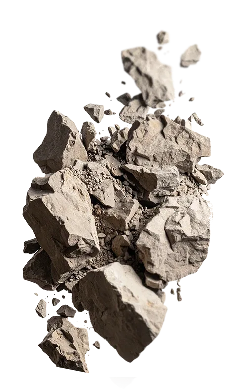 Rocas que se desmoronan
