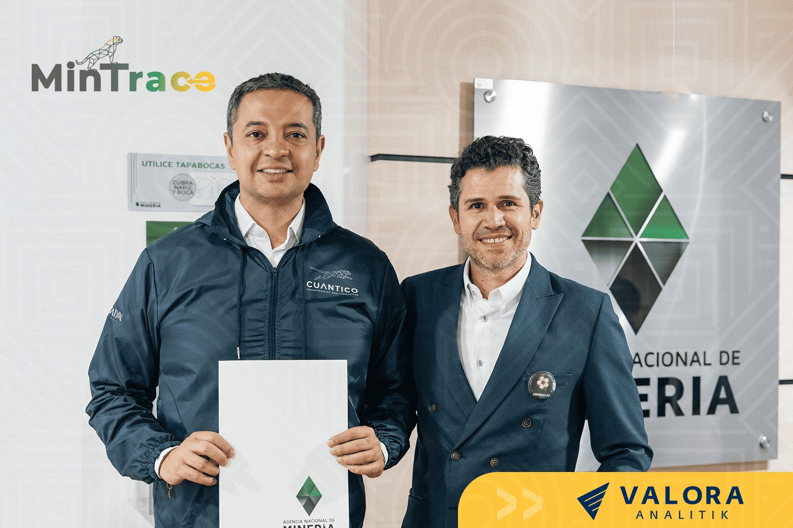 Representantes institucionales durante la habilitación de operadores de trazabilidad de minerales por la ANM